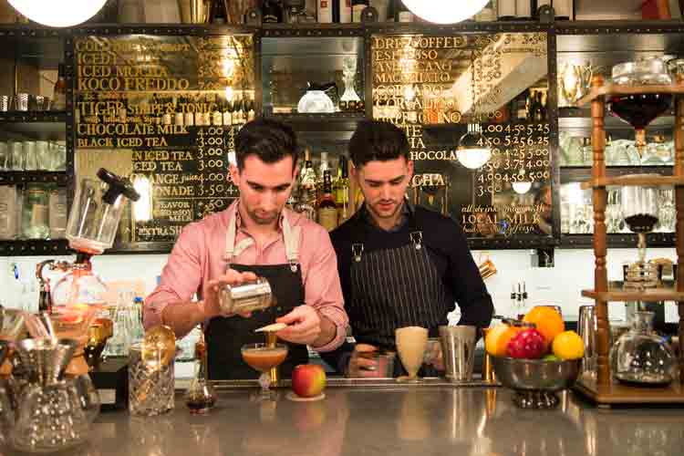 Making Coffee Infused Cocktails at 24 Ninth Ave